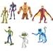 7 New Ben 10 Alien Force Figures Swampfire, Humungousaur, Jetray and Chromastone Echo Spidermonkey