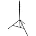 Flashpoint Pro 9' Air Cushioned Black Lightstand, 5/8" Top Stud with 1/4-20" Screw Thread.
