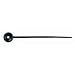 Haltenadeln f�r Lockenwickler, schwarz - 100 St�ck
