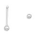 2mm Bead Nose Stud. Nose Studs are sold in pairs.