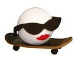 Skater Girl Antenna Ball Topper