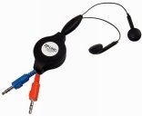CABLES UNLIMITED - EARBUDS, RETRACTABLE STEREO W/MIC