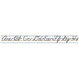 Traditional Style Desk Tapes, Self-Adhesive, 20 x 1, Manuscript Alphabet