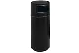 Tools & Hardware : Fiberglass Trash Container With Dome Top - 32 Gallon Capacity Black