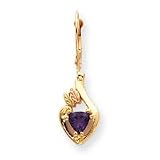 10k Tri-color Black Hills Gold Amethyst Leverback Earrings – JewelryWeb