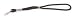 Industrial Grade 1ZBY7 Wrist Lanyard, Adjustable, Nylon, Black
