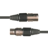 XLR plug - XLR socket, blue, 6m