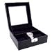 Genuine Black Leather Watch and Jewelry Case Box-BB608BLK