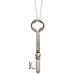16-18 Antique Silver Key Necklace