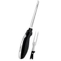 Hamilton Beach 74275 Chrome Classic Electric Knife with Case, Black