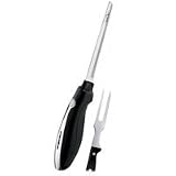 Hamilton Beach 74275 Chrome Classic Electric Knife with Case, Black