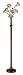 Lite Source LS-80603 Petunia 6-Lite Floor Lamp, Aged Gold with Amber Glass Shade