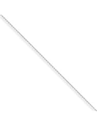 10k Gold WG .5mm Solid D/C Cable Chain 16 Inches