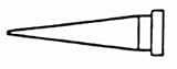 Weller Soldering Tip, LT Series, Conical Long, 0.4mm