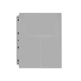 Archivalware Polypropylene Photo Album Pages, 4 mil, Holds 6 Prints 4 X 6, Pack of 100.