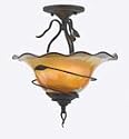 Quoizel BLDS1715IB Bellissimo 2 Light Semi-Flush Mount