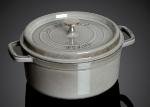 Staub 110 20 18 - Enameled Cast Iron La Cocotte, Round, 2.25 qt, Graphite Gray
