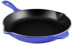 Le Creuset Enameled Cast-Iron 10-1/4-Inch Skillet with Iron Handle, Cobalt Blue