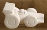 Ceramic bisque unpainted race car 7