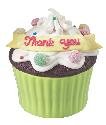 Thank You Cute Cupcake Trinket Box Super Sweet Ganz