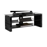 Ateca MON125/BK - Glass Stand For LCD & Plasma TV Up to 50'' - With Integrated Cable Management