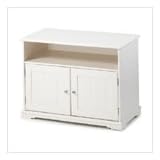 White TV Stand Cabinet - Style 36673
