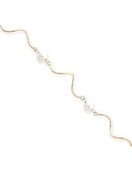14k 5.5mm White Freshwater Cultured Pearl & Wire Necklace - XF2566-16"