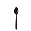 50 cuill�res � dessert jetables plastique noires Starck