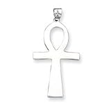 Sterling Silver Ankh Cross Pendant - JewelryWeb