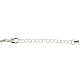 Review   / BeadalonÂ® Tube Ends with Extension Chain - Silver Plated : Pack of 2