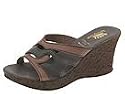 Spring Step Tweet | Women's Wedge Shoes Brown Leather Combo
