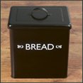 Retro Enamel Black Bread Bin