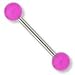 STRAIGHT BARBELL WITH GLOW BALLS 14g 1/4"~6mm
