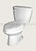 10 Rough-In Two Piece Elongated Toilet W/ Fluidmaster Tank 00214170995