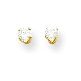 14k 3mm CZ (Cubic Zirconia) Earrings