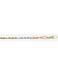 3mm Tri Color Figarope Chain 18"