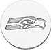 Sterling Silver NFL Seattle Seahawks Logo Tie Tac