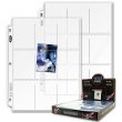 BCW Pro 9-pocket Page (100 Ct. Box) - Baseball, Football, Basketball, Hockey, Nascar, Sportscards, Gaming & Trading Cards Collecting Supplies