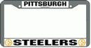 Pittsburgh Steelers License Plate Frame (Chrome Metal)