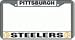 Pittsburgh Steelers License Plate Frame (Chrome Metal) Image