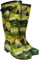 WYRE VALLEY LEAF DESIGN WIDE CALF WELLY