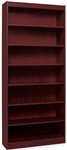 Lorell High Quality Veneer 2 Shelf Bookcase in Mahogany