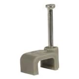 CF59G flat cable clips 5 x 9mm, grey - box of 100