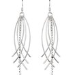 Review   / Silver Toned SLINKY RHINESTONE DROP Earrings