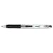 Zebra Eco Sarasa Clip Retractable Roller Ball Pen, Medium Point, 0.70 mm, Clear Barrel, Black Ink, 12-Count  (46510)