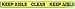 Message Marking Tape, Yellow, KEEP AISLE CLEAR