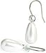Blomdahl Natural Titanium White Pearl Drop Earrings