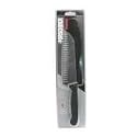 Victorinox 7-Inch Granton Edge Santoku Knife, Black Fibrox Handle