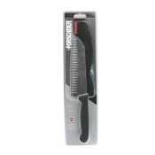 Victorinox 7-Inch Granton Edge Santoku Knife, Black Fibrox Handle
