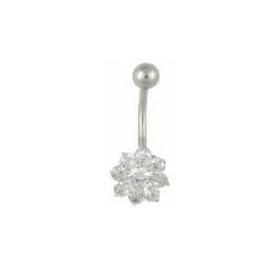 Belly Button Rings Cluster Gem Navel